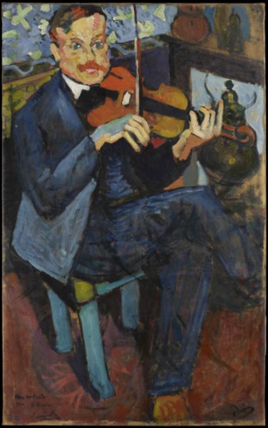 André Derain - Vlaminck playing violin.