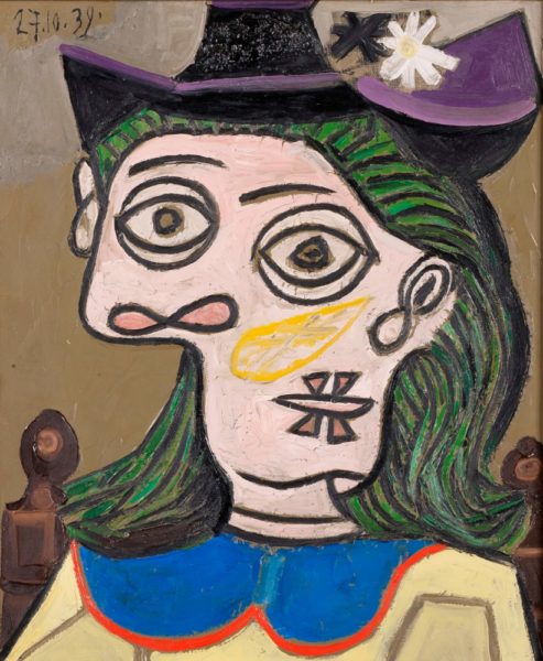 Pablo Picasso - Femme au Chapeau Mauve.